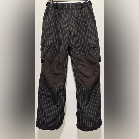 Lands' End Other - Lands’ End Youth Insulated Snow Pants, Size 16, Brown with White Pinstripes
